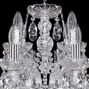 Подвесная люстра Bohemia Ivele Crystal 1411 1411/8+4/195/Ni в Ноябрьске - noyabrsk.mebel24.online | фото 4