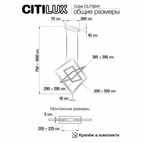 Подвесная люстра Citilux Cube CL719241 в Ноябрьске - noyabrsk.mebel24.online | фото 9