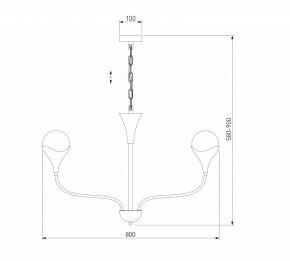 Подвесная люстра Eurosvet Calyx 60169/6 никель в Ноябрьске - noyabrsk.mebel24.online | фото 3