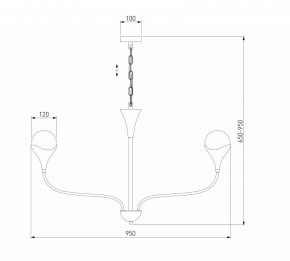 Подвесная люстра Eurosvet Calyx 60169/8 никель в Ноябрьске - noyabrsk.mebel24.online | фото 3