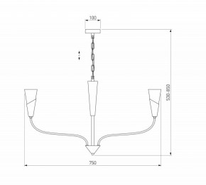 Подвесная люстра Eurosvet Rhyton 60167/6 латунь в Ноябрьске - noyabrsk.mebel24.online | фото 5