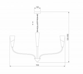 Подвесная люстра Eurosvet Rhyton 60167/8 латунь в Ноябрьске - noyabrsk.mebel24.online | фото 6