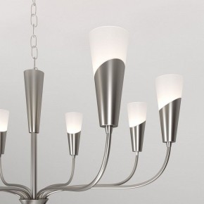 Подвесная люстра Eurosvet Rhyton 60167/8 никель в Ноябрьске - noyabrsk.mebel24.online | фото 7