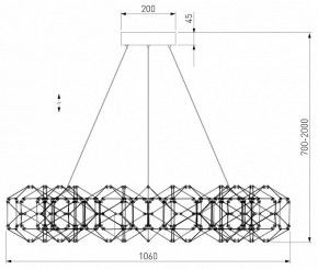 Подвесная люстра Eurosvet Uma 90369/15 медь в Ноябрьске - noyabrsk.mebel24.online | фото 4