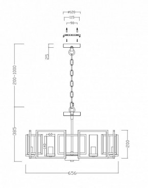 Подвесная люстра Maytoni Bowi H009PL-06G в Ноябрьске - noyabrsk.mebel24.online | фото 4