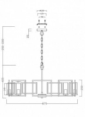 Подвесная люстра Maytoni Bowi H009PL-08G в Ноябрьске - noyabrsk.mebel24.online | фото 4