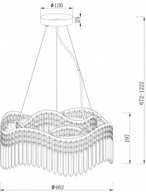 Подвесная люстра Maytoni Gracia DIA201PL-06G в Ноябрьске - noyabrsk.mebel24.online | фото 3