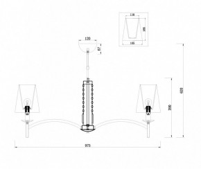 Подвесная люстра Maytoni Krona MOD076PL-08N в Ноябрьске - noyabrsk.mebel24.online | фото 4