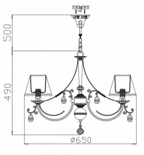 Подвесная люстра Maytoni Soffia RC093-PL-06-R в Ноябрьске - noyabrsk.mebel24.online | фото 4