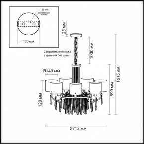 Подвесная люстра Odeon Light Nicole 4886/7 в Ноябрьске - noyabrsk.mebel24.online | фото 7