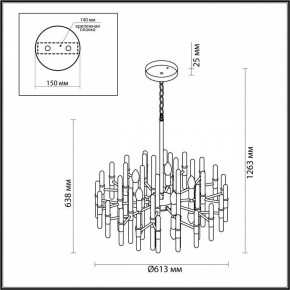 Подвесная люстра Odeon Light Stika 4988/10 в Ноябрьске - noyabrsk.mebel24.online | фото 7