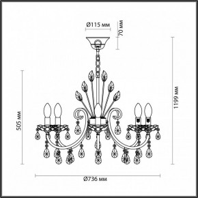 Подвесная люстра Odeon Light Versia 4977/8 в Ноябрьске - noyabrsk.mebel24.online | фото 6