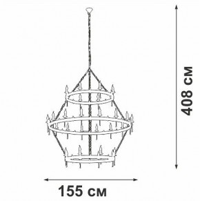 Подвесная люстра Vitaluce V1872 V1872-7/16+8+8 в Ноябрьске - noyabrsk.mebel24.online | фото 3