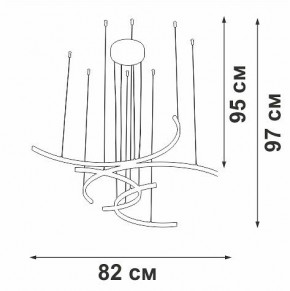 Подвесная люстра Vitaluce V3777 V3777-0/4S в Ноябрьске - noyabrsk.mebel24.online | фото 5