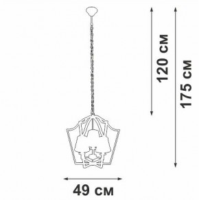 Подвесная люстра Vitaluce V4991 V4991-8/3 в Ноябрьске - noyabrsk.mebel24.online | фото 3