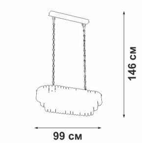 Подвесная люстра Vitaluce V5353 V5353-8/19 в Ноябрьске - noyabrsk.mebel24.online | фото 4