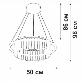 Подвесная люстра Vitaluce V54010 V54010-0/1S в Ноябрьске - noyabrsk.mebel24.online | фото 6