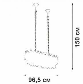 Подвесная люстра Vitaluce V58120 V58120-8/11 в Ноябрьске - noyabrsk.mebel24.online | фото 3