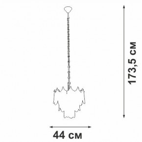 Подвесная люстра Vitaluce V5813 V5813-8/5 в Ноябрьске - noyabrsk.mebel24.online | фото 3