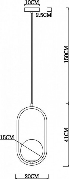 Подвесной светильник Arte Lamp Matisse A7745SP-1AB в Ноябрьске - noyabrsk.mebel24.online | фото 4
