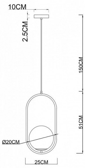 Подвесной светильник Arte Lamp Matisse A7746SP-1AB в Ноябрьске - noyabrsk.mebel24.online | фото 3