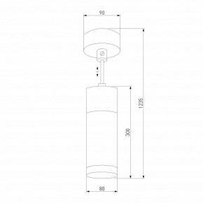Подвесной светильник Eurosvet Double Topper 50135/1 LED хром/черный в Ноябрьске - noyabrsk.mebel24.online | фото 4