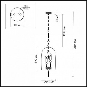 Подвесной светильник Odeon Light Bell 4892/3 в Ноябрьске - noyabrsk.mebel24.online | фото 6