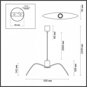 Подвесной светильник Odeon Light Birds 4903/1C в Ноябрьске - noyabrsk.mebel24.online | фото 4