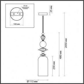 Подвесной светильник Odeon Light Bizet 4855/1 в Ноябрьске - noyabrsk.mebel24.online | фото
