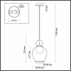 Подвесной светильник Odeon Light Blacky 2 5023/1 в Ноябрьске - noyabrsk.mebel24.online | фото 5