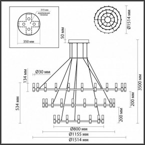 Подвесной светильник Odeon Light Candel 5009/204L в Ноябрьске - noyabrsk.mebel24.online | фото 5