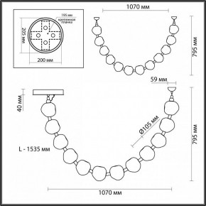 Подвесной светильник Odeon Light Jemstone 5085/48L в Ноябрьске - noyabrsk.mebel24.online | фото 7