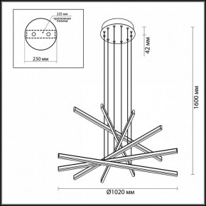 Подвесной светильник Odeon Light Rudy 3890/96L в Ноябрьске - noyabrsk.mebel24.online | фото 6