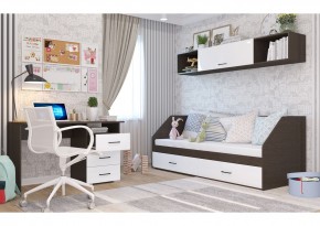 Полка 2032 НЕНСИ (Венге/Белый глянец) в Ноябрьске - noyabrsk.mebel24.online | фото 2
