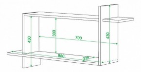 Полка книжная Домино нельсон ПК-16 в Ноябрьске - noyabrsk.mebel24.online | фото 2
