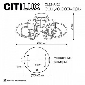 Потолочная люстра Citilux Salma Smart CL224A162 в Ноябрьске - noyabrsk.mebel24.online | фото 12