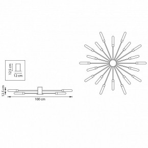 Потолочная люстра Lightstar Ragno 732203 в Ноябрьске - noyabrsk.mebel24.online | фото 5
