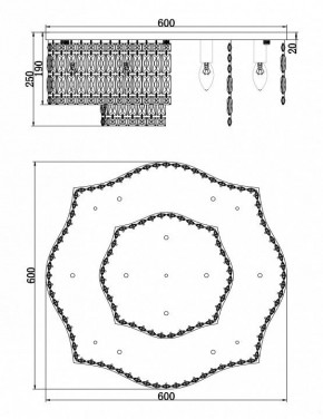 Потолочная люстра Maytoni Dune DIA005CL-10CH в Ноябрьске - noyabrsk.mebel24.online | фото 2