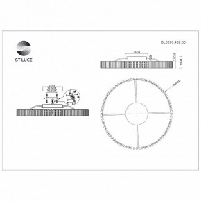 Потолочная люстра ST-Luce Estense SL6203.402.50 в Ноябрьске - noyabrsk.mebel24.online | фото 3
