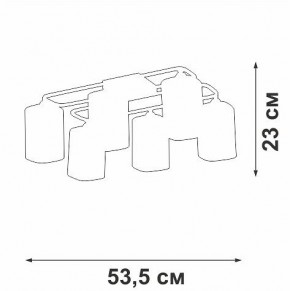 Потолочная люстра Vitaluce V3092 V3092-1/6PL в Ноябрьске - noyabrsk.mebel24.online | фото 4