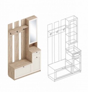 Прихожая Филадельфия (модульная) в Ноябрьске - noyabrsk.mebel24.online | фото 4