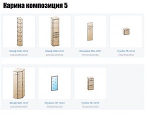 Прихожая Карина (модульная) в Ноябрьске - noyabrsk.mebel24.online | фото 2