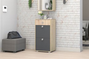 Прихожая Монако-2 (Дуб Сонома/Графит) в Ноябрьске - noyabrsk.mebel24.online | фото 8