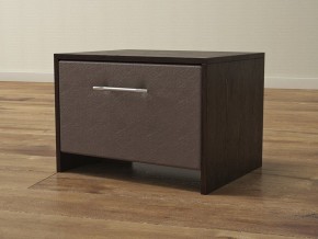 PROxSON Тумба Varna (ЛДСП Венге+экокожа Дуб венге с коричневым) 51x40 в Ноябрьске - noyabrsk.mebel24.online | фото