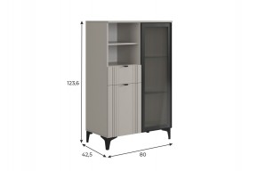 РИЧ Комод 2 со стеклом в Ноябрьске - noyabrsk.mebel24.online | фото 2