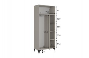 РИЧ Шкаф двухдверный в Ноябрьске - noyabrsk.mebel24.online | фото 3
