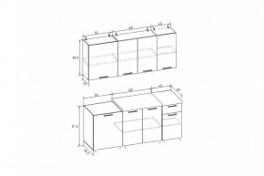 РИО-1 ЛДСП Кухонный гарнитур 1,7 м в Ноябрьске - noyabrsk.mebel24.online | фото 7