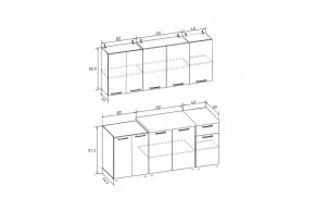 РИО-1 ЛДСП Кухонный гарнитур 1,8 м в Ноябрьске - noyabrsk.mebel24.online | фото 7