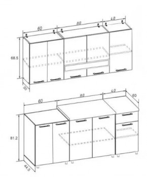 РИО-2 ЛДСП Кухонный гарнитур 1,8 м в Ноябрьске - noyabrsk.mebel24.online | фото 7