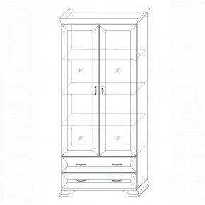 Шкаф (2 стеклодвери) Сиена в Ноябрьске - noyabrsk.mebel24.online | фото 6